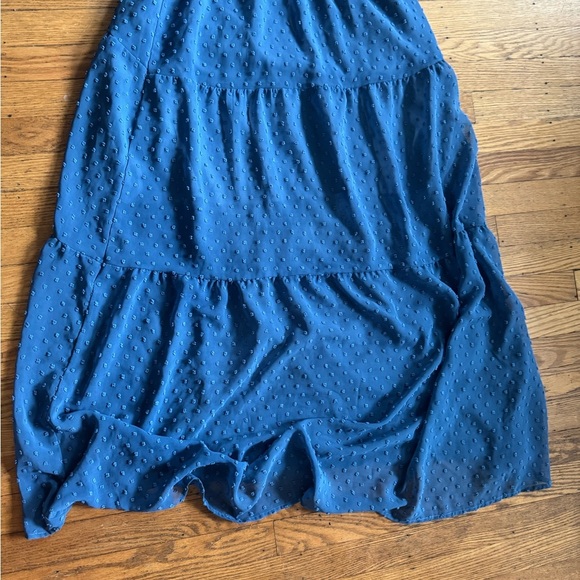 Chic Blue Halter Maxi Dress Size S - Picture 2 of 9